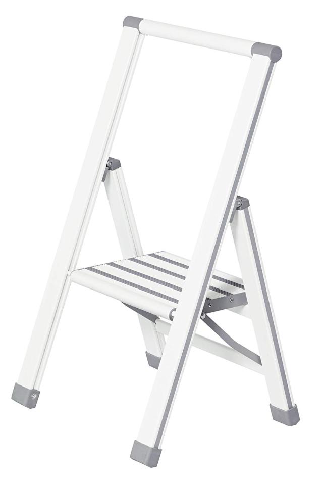 WENKO ALU-DESIGN STIGE MED 1 TRIN - HVID