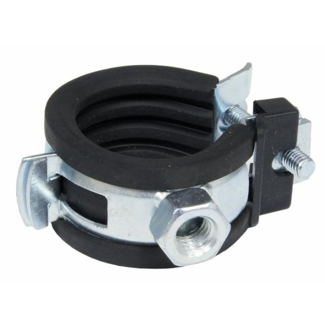 CORNAT RØRKLEMME M/ ISOLERING 26-28 - 2 STK - KROM / SORT