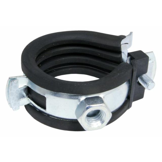 CORNAT RØRKLEMME M/ ISOLERING 32-35 - 2 STK - KROM / SORT