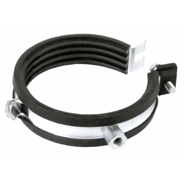 CORNAT RØRKLEMME M/ ISOLERING 52-56 - 1 STK - KROM / SORT