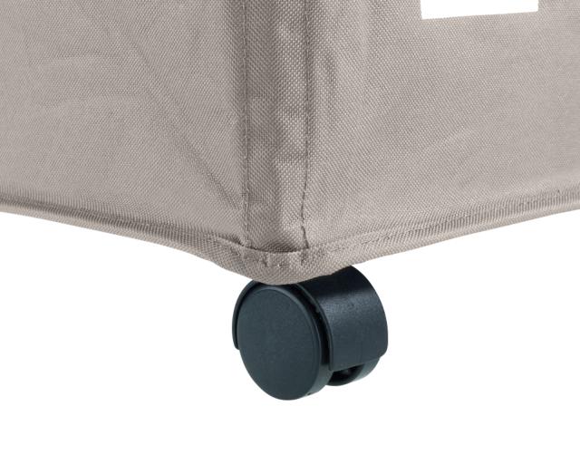 WENKO TRIVO VASKETØJSKURV M/HJUL - BEIGE