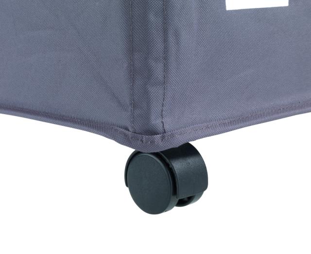 WENKO TRIVO VASKETØJSKURV M/HJUL - GRÅ