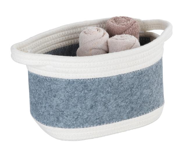 *WENKO BEA OPBEVARINGSKURV M - LYSEGRÅ*