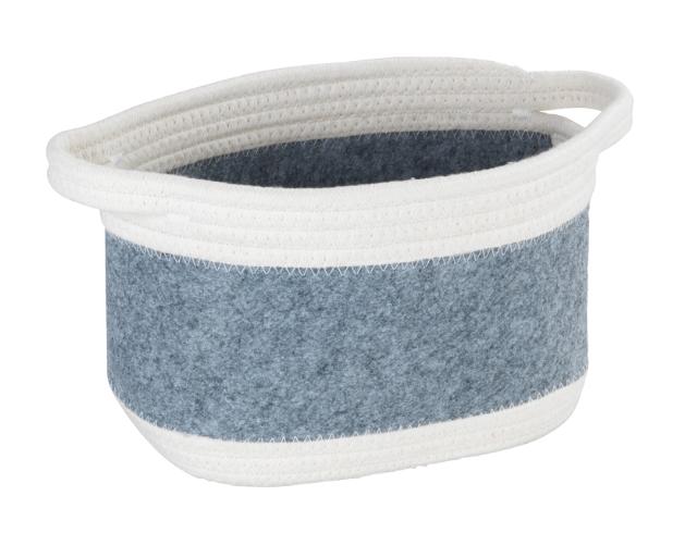 *WENKO BEA OPBEVARINGSKURV M - LYSEGRÅ*