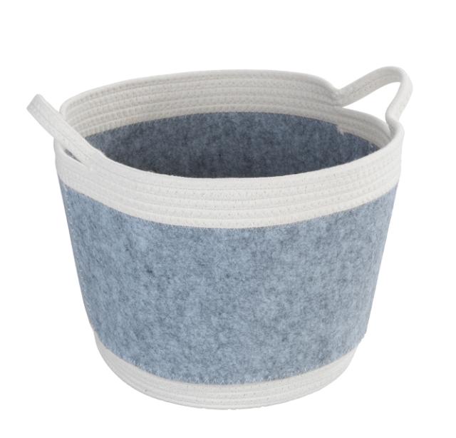 *WENKO BEA OPBEVARINGSKURV L - LYSEGRÅ*