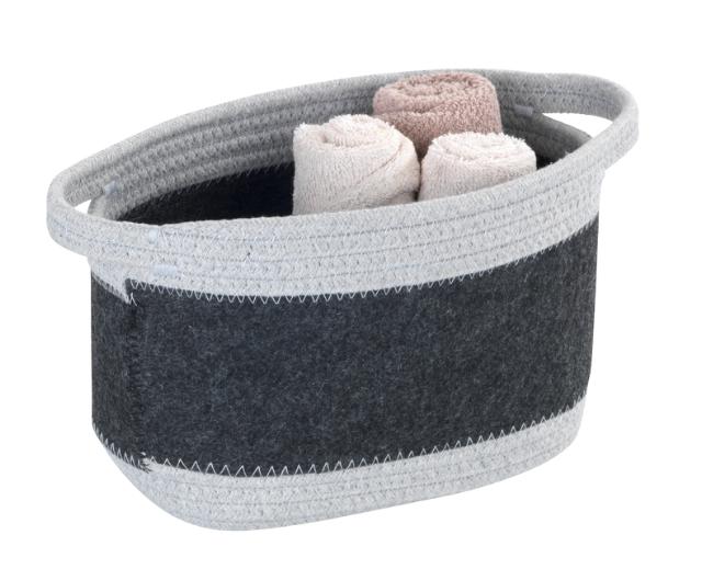 *WENKO BEA OPBEVARINGSKURV M - MØRKEGRÅ*