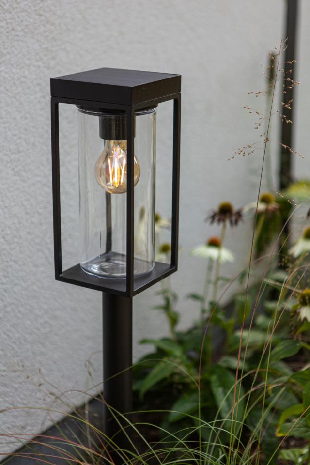 LUTEC SOLAR FLAIR STÅENDE LAMPE M/SENSOR - MAT SORT