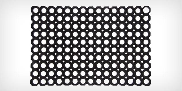 LAKO VERA GUMMIMÅTTE - 60 X 40 CM - SORT