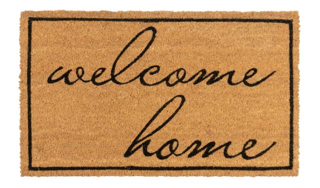 LAKO COLORI DØRMÅTTE - 75 X 45 CM - WELCOME HOME
