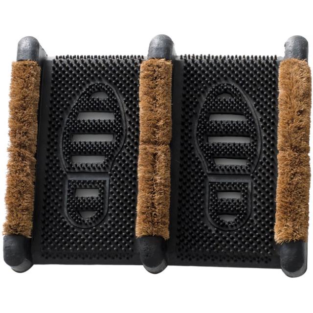 LAKO STØVLE MÅTTE - 39 X 33 CM - SORT / BRUN