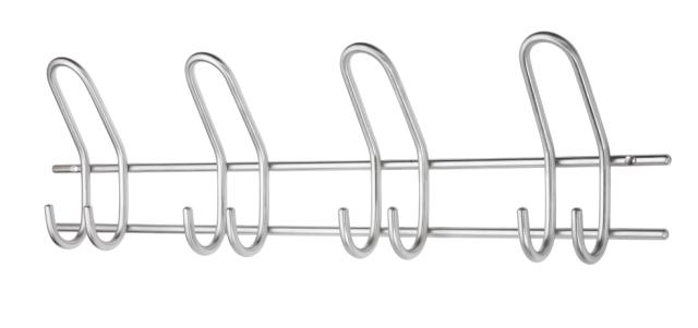 MILLEX ELEGANT KNAGE M/ 4 KNAGER - HØJ - RUSTFRI STÅL