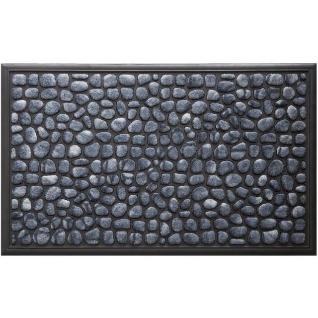 LAKO DØRMÅTTE - 75 X 45 CM - GRÅ STEN MOTIV