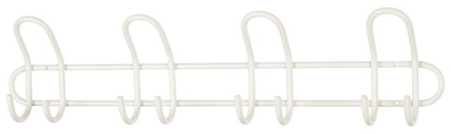 MILLEX CLASSIC KNAGE M/ 4 KNAGER - HØJ - HVID