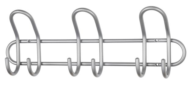 MILLEX CLASSIC KNAGE M/ 3 KNAGER - HØJ - MAT SØLV