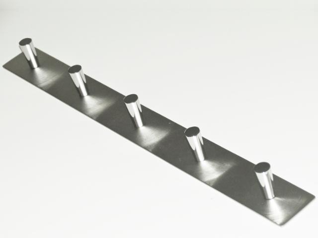 *MILLEX MELODY KNAGERÆKKE M/ 5 KNAGER - INOX/KROM