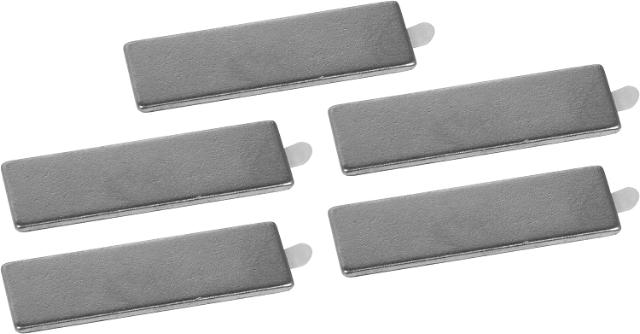 CONNEX NEODYMIUM SELVKLÆBENDE FIRKANTET SKIVEMAGNET 5 STK - KROM