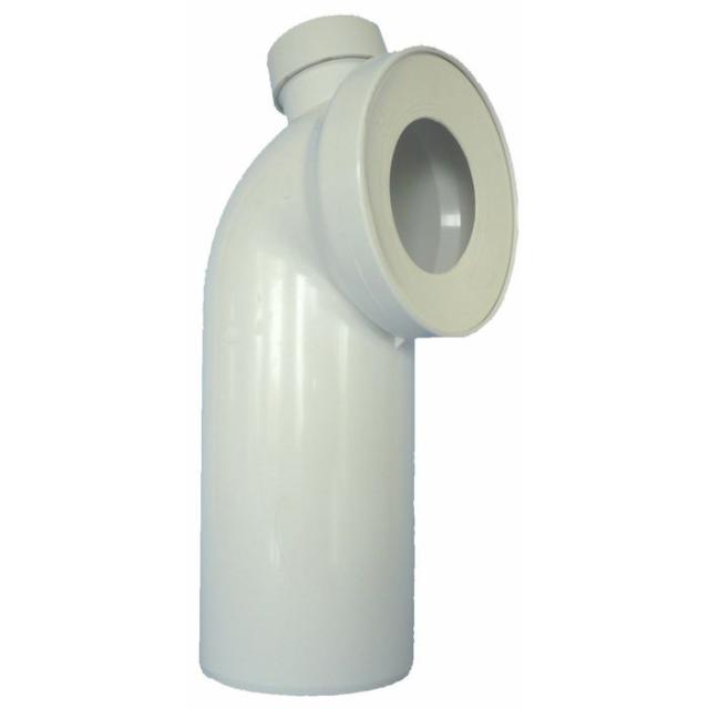 CORNAT WC 90° AFLØBSRØR - Ø40/50 MM - HVID