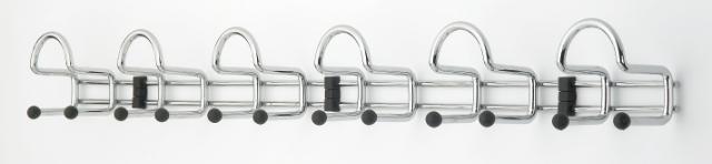 MILLEX DECO KNAGERÆKKE M/ 6 KROGE - KROM