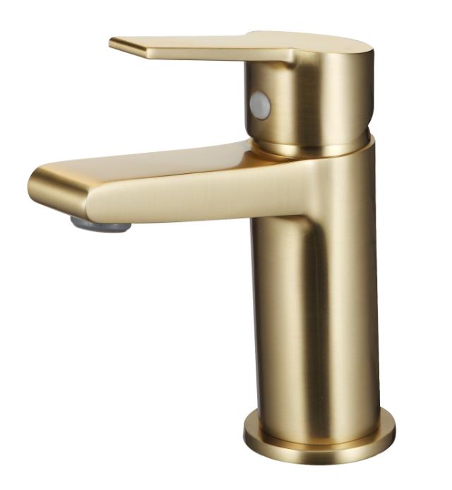 BLUERAIN PINAKI HÅNDVASKARMATUR M/PUSH-UP - ANTIK MESSING