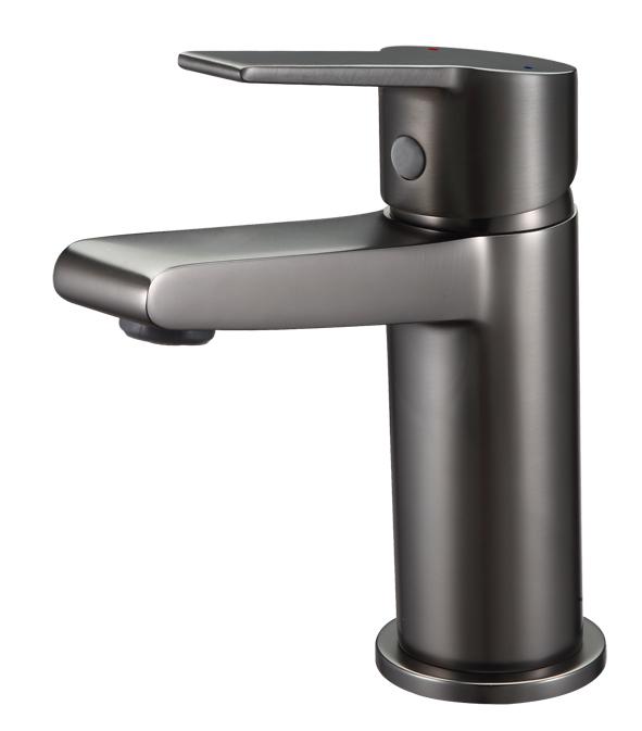 BLUERAIN PINAKI HÅNDVASKARMATUR M/PUSH-UP - GUN BLACK