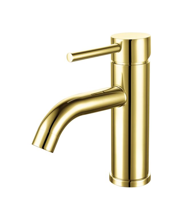 BLUERAIN AMANU STEEL HÅNDVASKARMATUR - POLERET MESSING