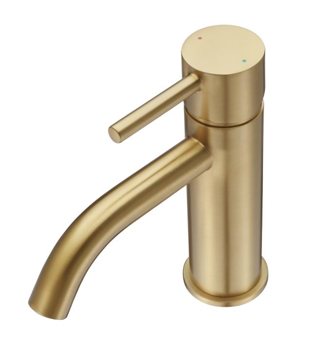 NORTIQ FORDHAM HÅNDVASKARMATUR M/PUSH-UP - ANTIK MESSING