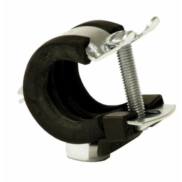 CORNAT RØRKLEMME M/ ISOLERING 11-15 - 2 STK - KROM / SORT