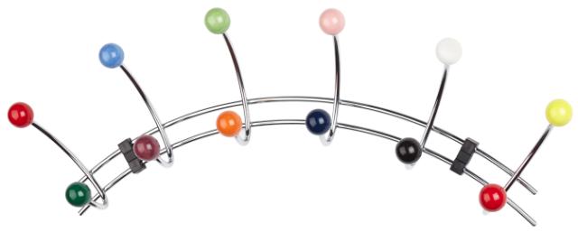 MILLEX HARLEKIN KROGRÆKKE M/ 6 KROGE - KROM/MULTI FARVET