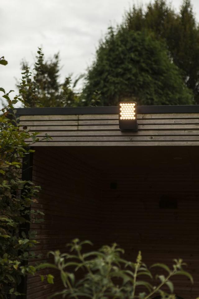 LUTEC ATLANTIS LILLE LED VÆGLAMPE 1 LYS MØRKEGRÅ 4000K