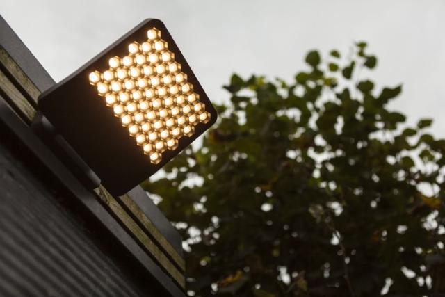 LUTEC ATLANTIS MEDIUM LED VÆGLAMPE 1 LYS MØRKEGRÅ 4000K