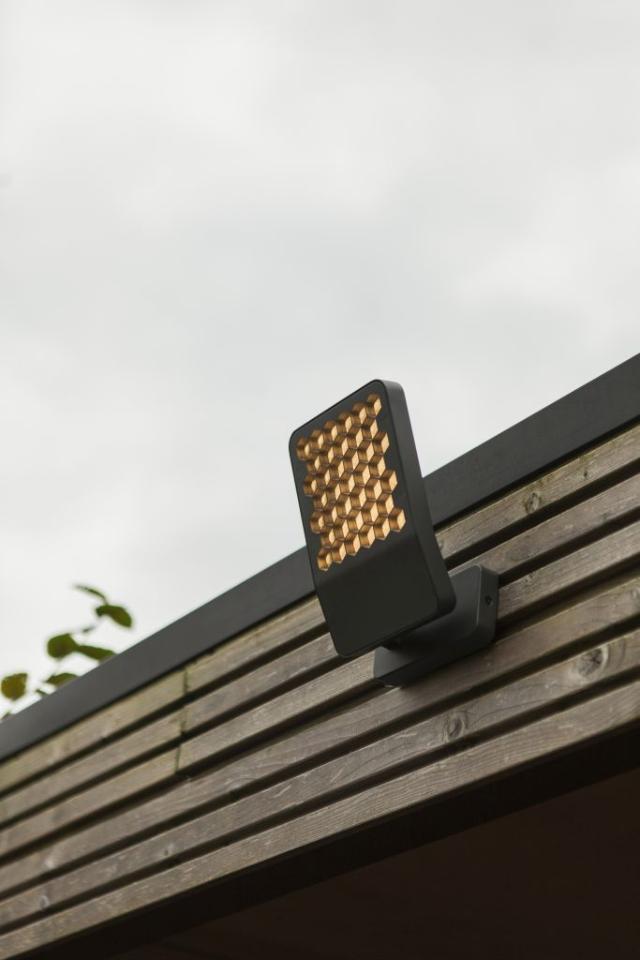 LUTEC ATLANTIS LILLE LED VÆGLAMPE 1 LYS MØRKEGRÅ 3000K