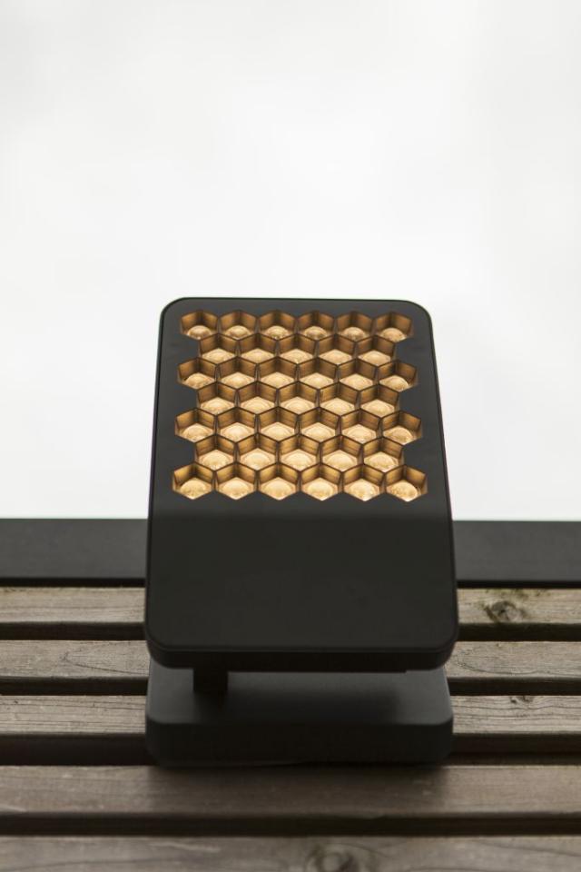 LUTEC ATLANTIS LILLE LED VÆGLAMPE 1 LYS MØRKEGRÅ 3000K