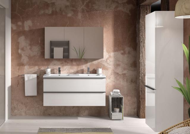 ALLIBERT TOBI HÅNDVASK 120 CM - HVID