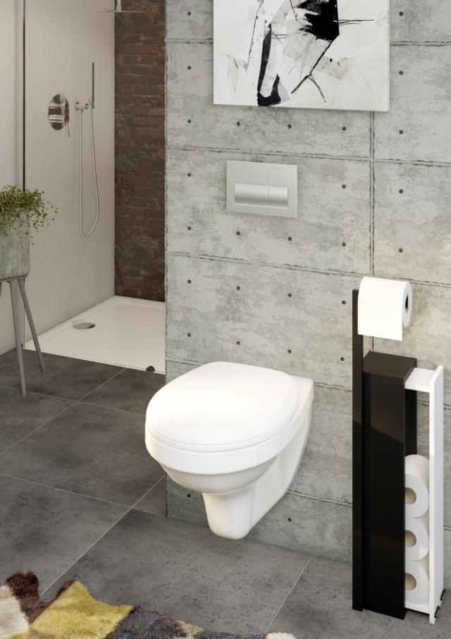 ALLIBERT MILOS TOILETSÆDE - HVID HØJGLANS