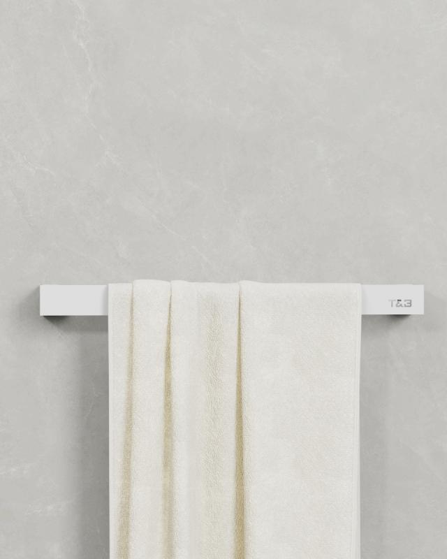 TB HÅNDKLÆDESTANG - 2 - MAT HVID