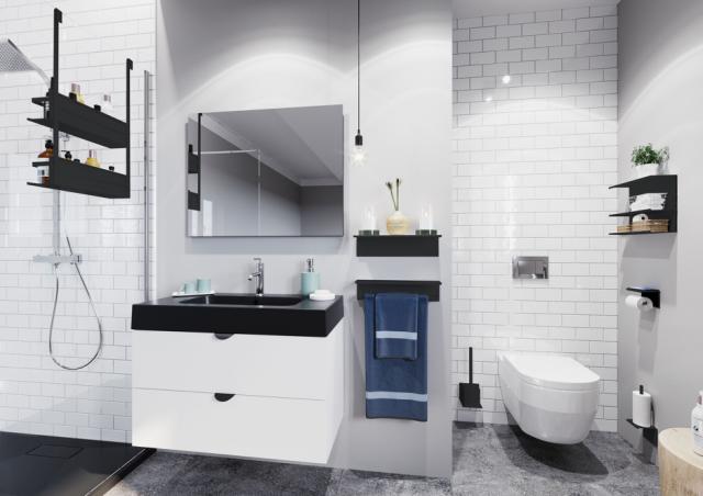 ALLIBERT LOFT GAME TOILETBØRSTE - MAT SORT