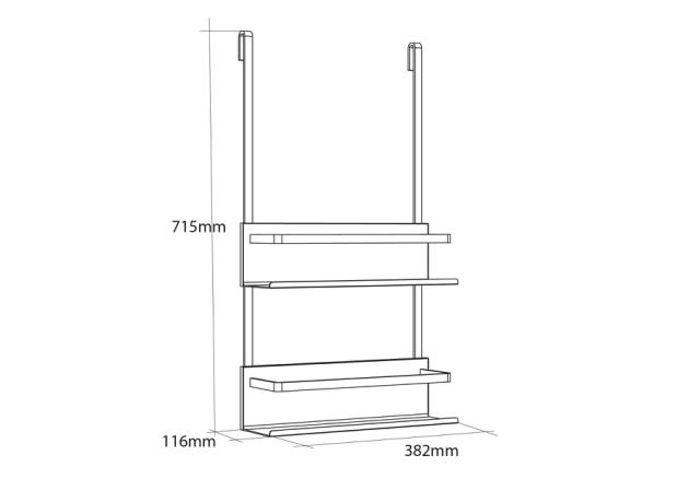 ALLIBERT LOFT GAME SHOWER CADDY - MAT HVID