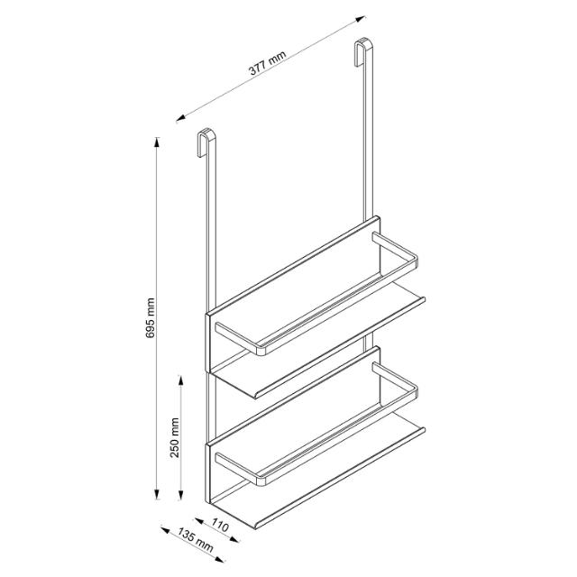 ALLIBERT LOFT GAME SHOWER CADDY - MAT SORT