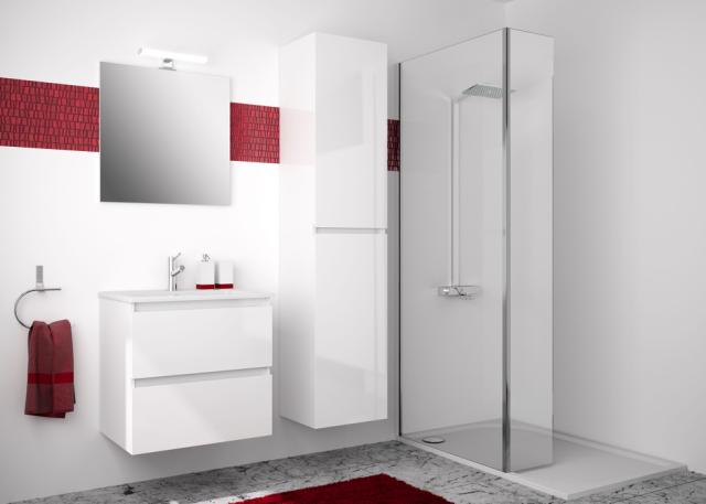 ALLIBERT LIVO BADSÆT 60 CM - HVID HØJGLANS