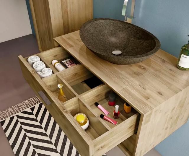 ALLIBERT ESTRADA UNDERSKAB 80 CM  - ACACIA