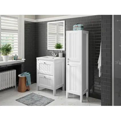 ALLIBERT AMERICA  59 CM - MAT HVID