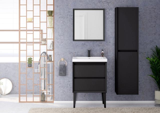 ALLIBERT DELTA 4 STK. METALFØDDER - MAT SORT