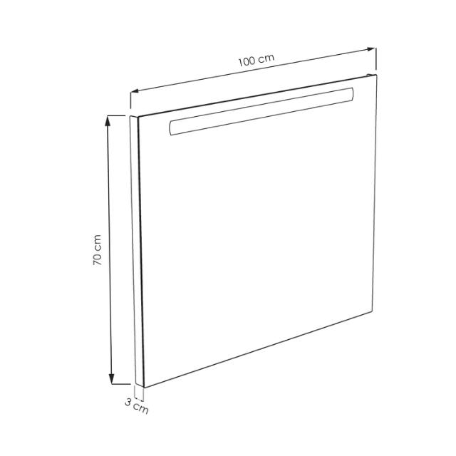ALLIBERT ATLAS LED SPEJL 100 CM