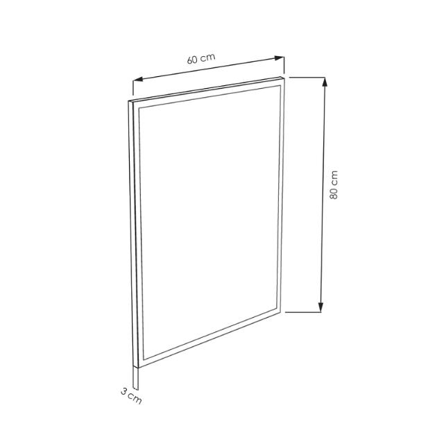 ALLIBERT KOLD SPEJL 60X80X3CM