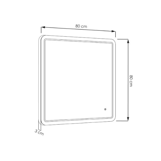 ALLIBERT KRUZ LED SPEJL