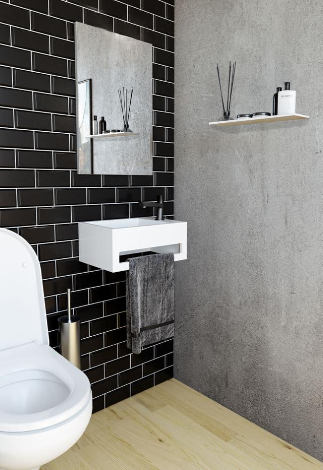 ALLIBERT BANIO VASK - MAT HVID