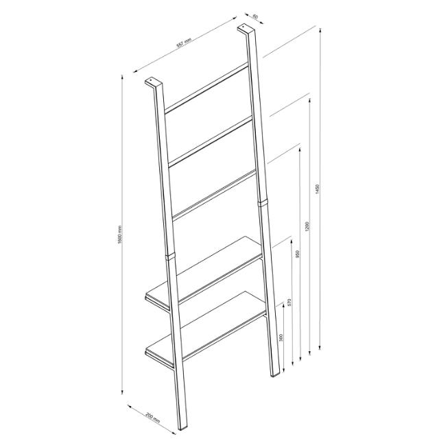 ALLIBERT LOFT GAME HÅNDKLÆDE HOLDER - MAT SORT