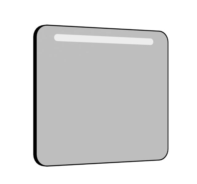 ALLIBERT RETRO SPEJL 80 CM - MAT SORT