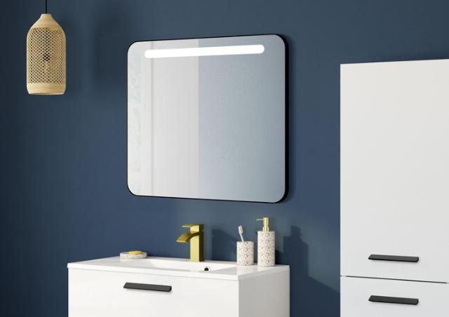 ALLIBERT RETRO SPEJL 80 CM - MAT SORT