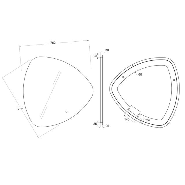 ALLIBERT MANDEL SPEJL M. LYS